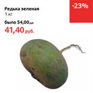 Акция - Редька зеленая