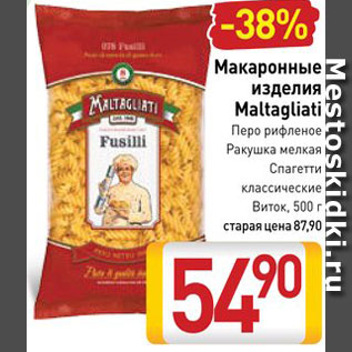 Акция - Макароны Maltagliati