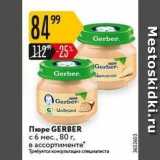 Карусель Акции - Пюре GERBER 