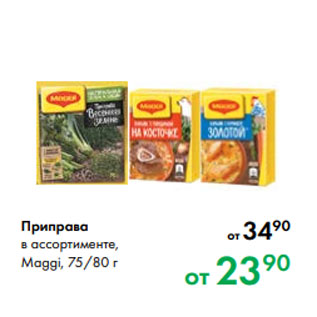 Акция - Приправа в ассортименте, Maggi, 75/80 г