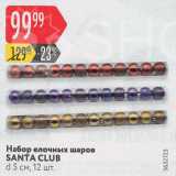 Магазин:Карусель,Скидка:Набор елочных шаров

SANTA CLUB

d 5 см, 12 шт.