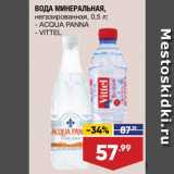 Магазин:Лента,Скидка:Вода Acqua Panna/Vittel