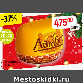 Акция - СЫР ЛАМБЕР, 50%