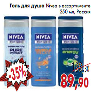 Акция - Гель для душа Nivea