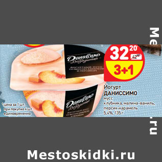 Акция - Йогурт Даниссимо