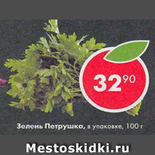 Акция - зелень петрушка в упаковке