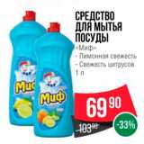 Магазин:Spar,Скидка:СРЕДСТВО ДЛЯ МЫТЬЯ ПОСУДЫ Миф