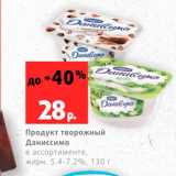 Магазин:Виктория,Скидка:Продукт творожный Даниссимо 5,4-7,2%