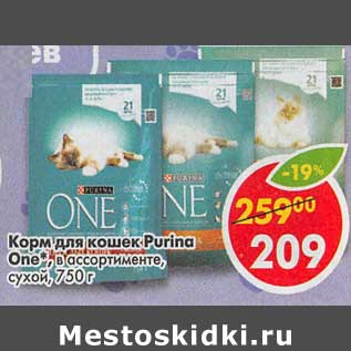 Акция - Корм для кошек Purina One