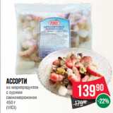Магазин:Spar,Скидка:Ассорти
из морепродуктов
с сурими
свежемороженое
 
(VICI)