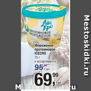 Акция - Мороженое протеиновое ICECRO