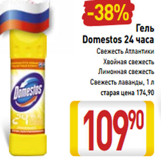 Акция - Гель Domestos 24 часа