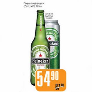 Акция - Пиво "Heineken"