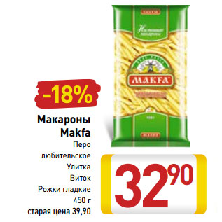 Акция - Макароны Makfa