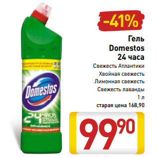 Акция - Гель Domestos 24 часа