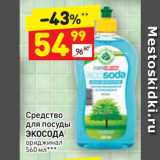 Магазин:Дикси,Скидка:Средство
для посуды
ЭКОСОДА
ориджинал