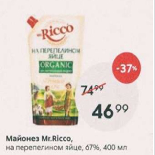 Акция - Майонез Mr.Ricco, 67%