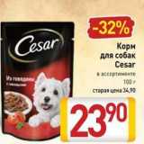 Магазин:Билла,Скидка:Корм для собак Cesar 