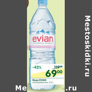 Акция - Вода Evian негазированная