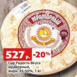 Магазин:Виктория,Скидка:Сыр Радость Вкуса
мраморный,
жирн. 45-50%,