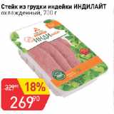 Магазин:Авоська,Скидка:Стейк из грудки индейки ИНДИЛАЙТ

охлажденный