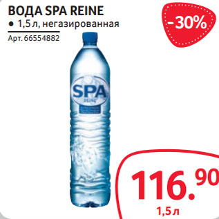 Акция - ВОДА SPA REINE