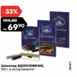 Магазин:Карусель,Скидка:Шоколад ВДОХНОВЕНИЕ,
100 г, в ассортименте*
