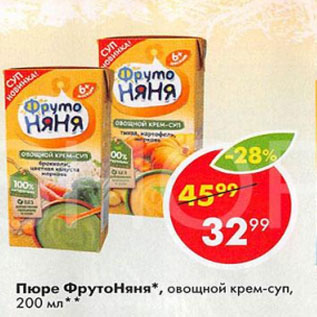 Акция - Пюре Фрутоняня