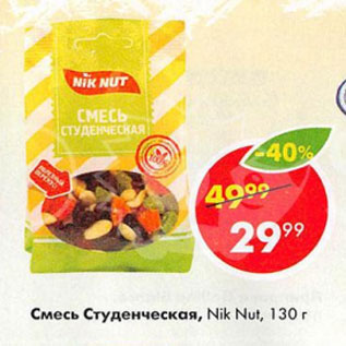 Акция - Смесь Студенческая Nik Nut