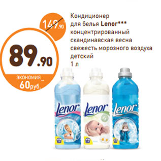 Акция - Кондиционер для белья Lenor