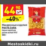 Магазин:Дикси,Скидка:Макаронные изделия Pasta Zara 
перья короткие рожок витой №61