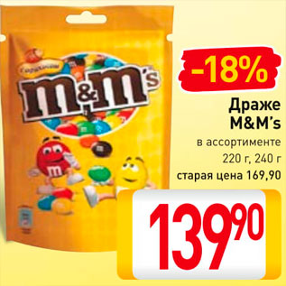 Акция - Драже M&Ms