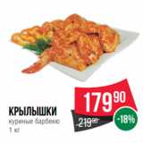 Spar Акции - Крылышки
куриные барбекю
1 кг