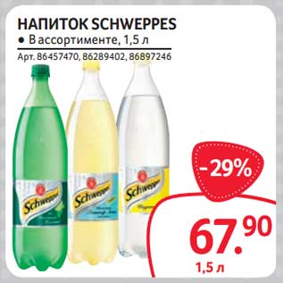 Акция - Напиток Schweppes