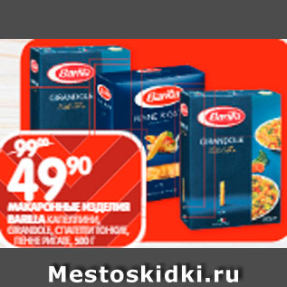 Акция - Макаронные изделия Barilla