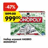 Магазин:Карусель,Скидка:Набор игровой HASBRO MONOPOLY