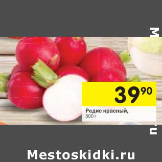 Акция - Редис красный
