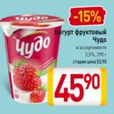 Магазин:Билла,Скидка:Йогурт фруктовый
Чудо
в ассортименте
2,5%