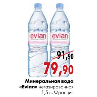 Акция - Минеральная вода Evian