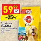 Магазин:Дикси,Скидка:Сухой корм 
PEDIGREE  для взрослых собак 