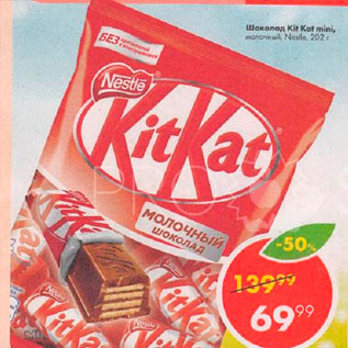 Акция - Шоколад Kit Kat Mini