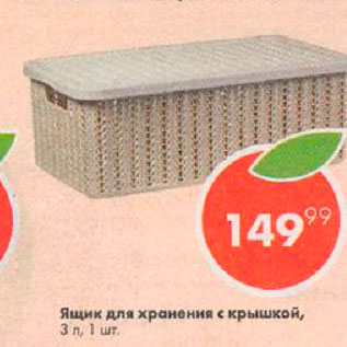 Акция - Ящик для хранения с крышкой