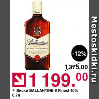 Акция - Виски Ballantine