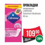 Spar Акции - Прокладки
ежедневные
LIBRESSE
Dailyfresh Multistyle