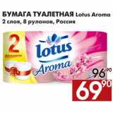 Магазин:Наш гипермаркет,Скидка:Бумага туалетная Lotus Aroma 