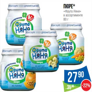 Акция - Пюре "Фруто Няня"