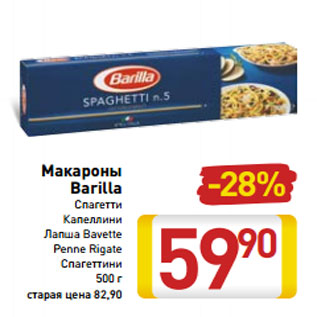 Акция - Макароны Barilla