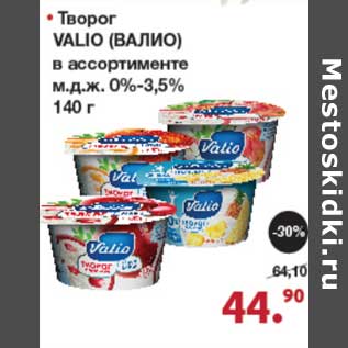 Акция - Творог Valio 0-3,5%