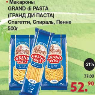 Акция - Макароны Grand di Pasta