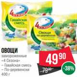 Spar Акции - Овощи
замороженные
«4 Сезона»
– Гавайская смесь
– По-деревенски
400 г